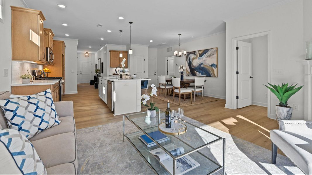 Representative furnished interior of a home built from the Victoria by Epcon Communities in Village at Maple Leaf Farm, King (Image 14).