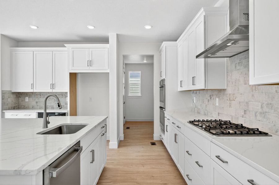 Furnished interior view inside a new home in Trailstone, Arvada (Image 3).