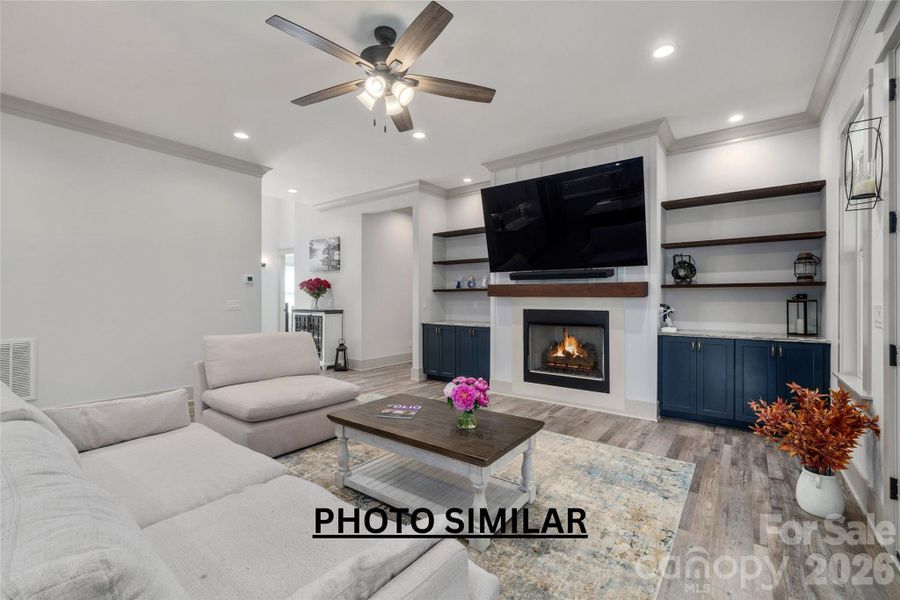 Furnished interior view inside a new home in , Hendersonville (Image 17).