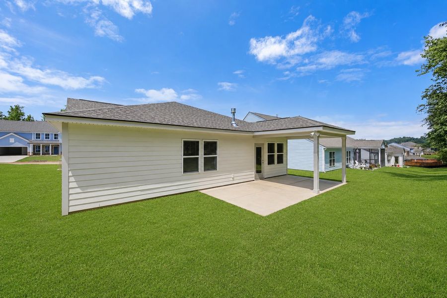 Exterior details and patio area of a home in Carriage Estates, Lexington (Image 19).