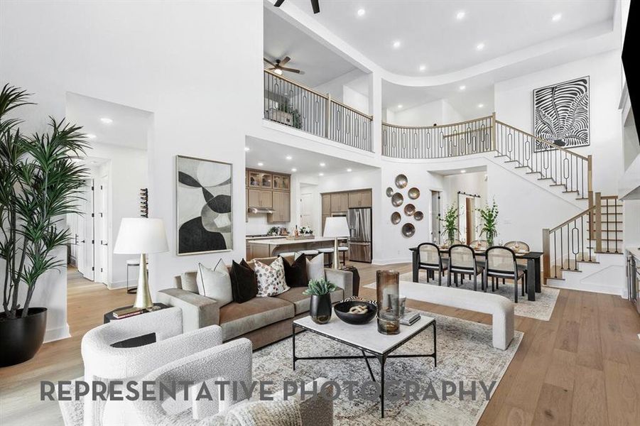 Furnished interior view inside a new home in Mosaic, Celina (Image 9).
