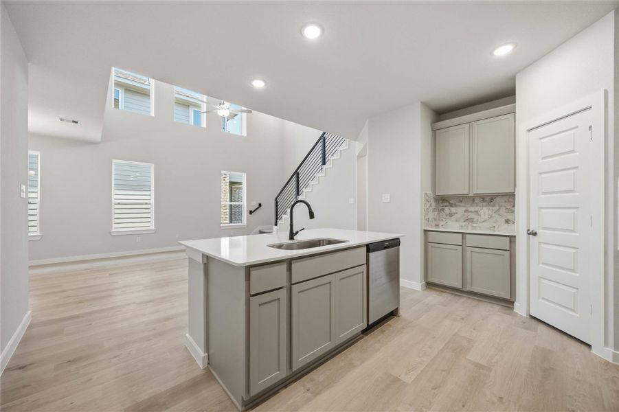 Furnished interior view inside a new home in Bluebonnet Village, Bellville (Image 4). Furnished interior view inside a new home in Bluebonnet Village, Bellville (Image 4).