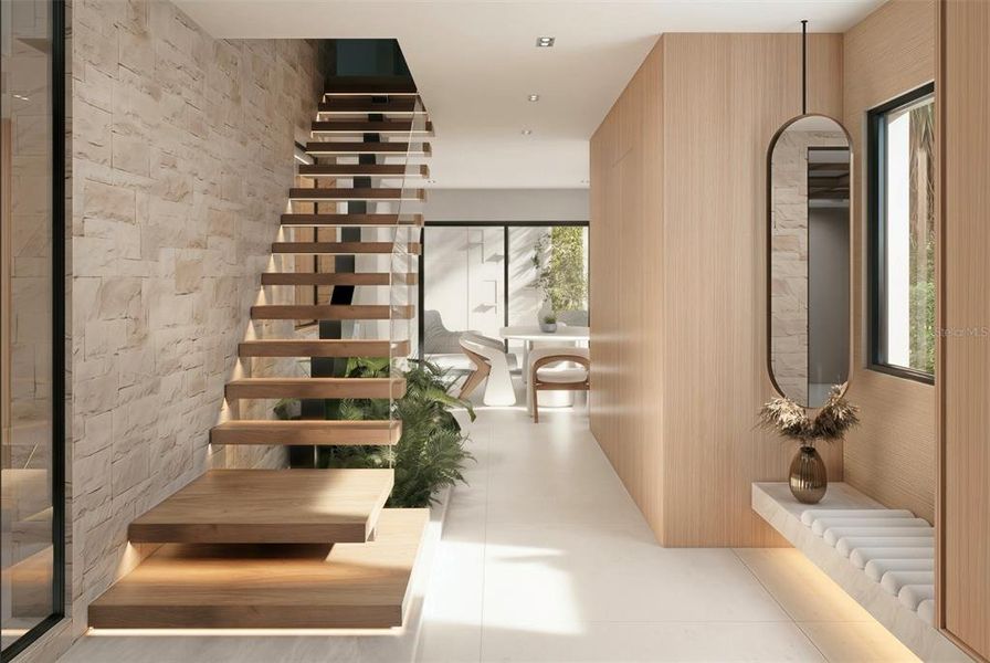 Furnished interior view inside a new home in , Sarasota (Image 11).