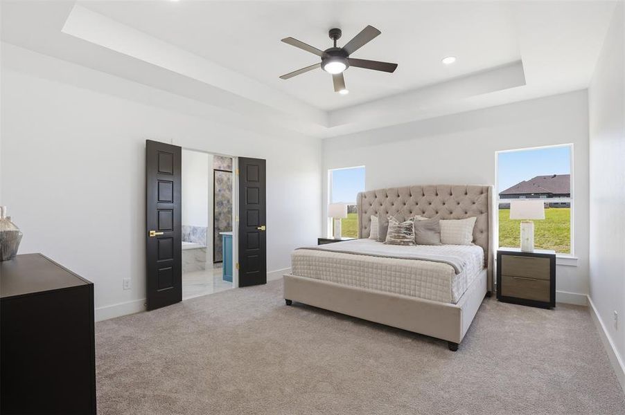 Furnished interior view inside a new home in , Godley (Image 14).