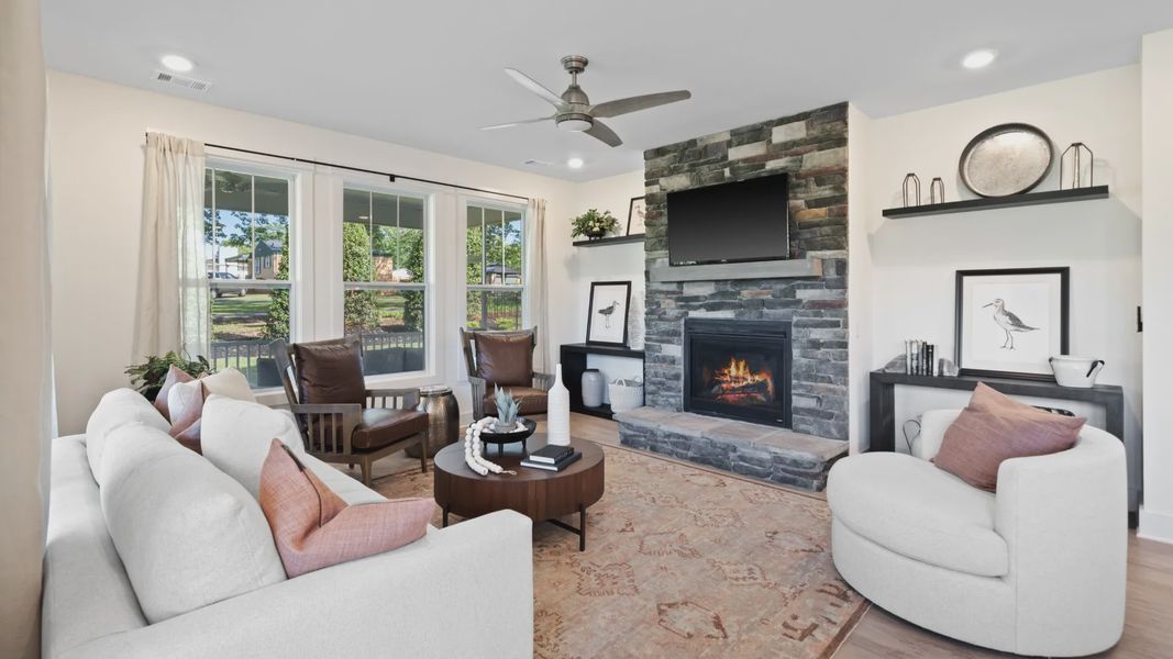 Furnished interior view inside a new home in Creeks at Midway, Anderson (Image 11).