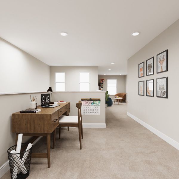 Furnished interior view inside a new home in Lake Bluff, Greeley (Image 6).