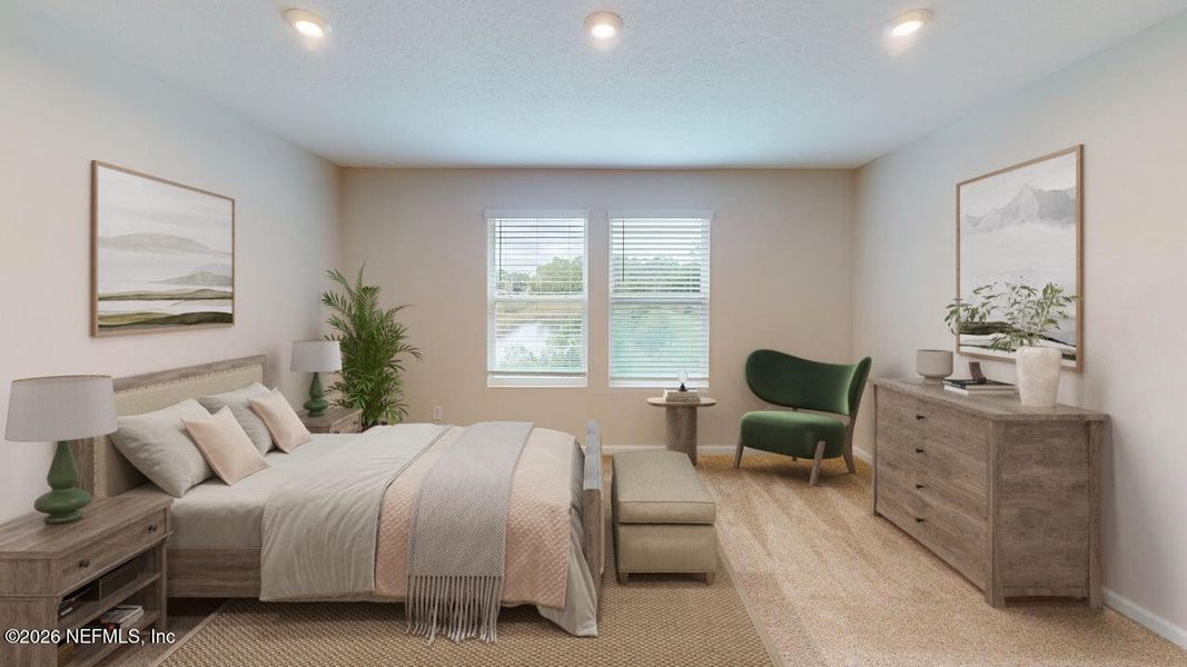 Furnished interior view inside a new home in Egret Creek, Jacksonville (Image 10). Furnished interior view inside a new home in Egret Creek, Jacksonville (Image 10).