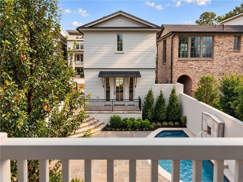 Exterior details and patio area of a home in , Atlanta (Image 39). Exterior details and patio area of a home in , Atlanta (Image 39).