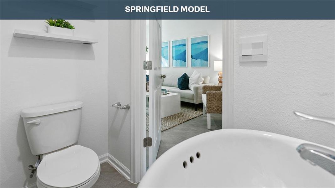 Furnished interior view inside a new home in Cordera Townhomes, St. Augustine (Image 24).