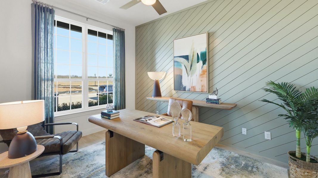 Representative furnished interior of a home built from the Dartmouth by Brightland Homes in Anna Ranch, Anna (Image 21).