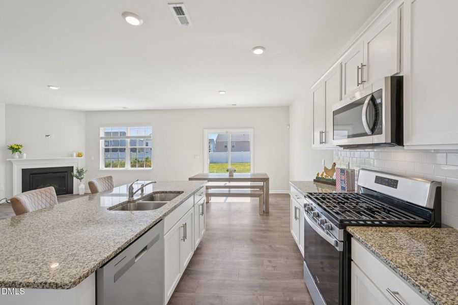 kitchen fireplace table slider-Blue Aspe