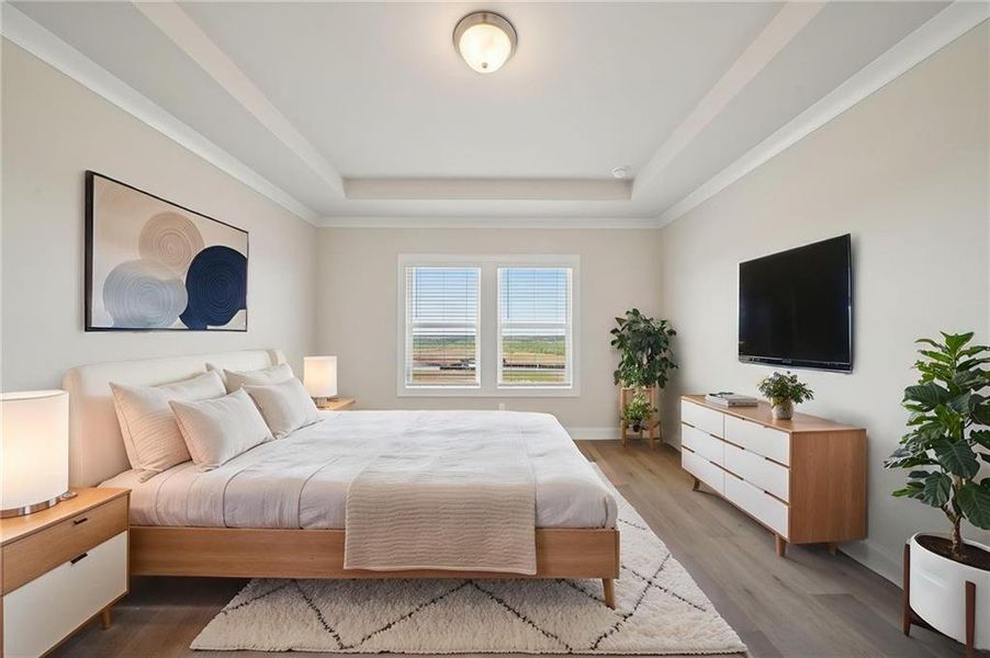 Furnished interior view inside a new home in River Pointe, Monroe (Image 10).