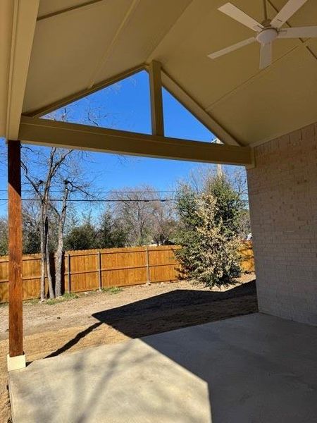 Exterior details and patio area of a home in , Fort Worth (Image 20).