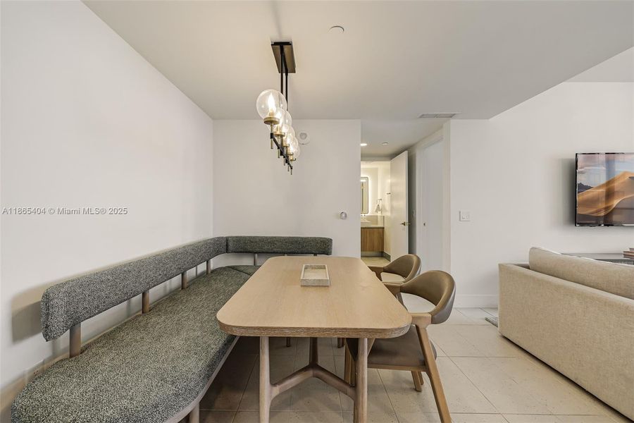 Furnished interior view inside a new home in , Miami (Image 34). Furnished interior view inside a new home in , Miami (Image 34).