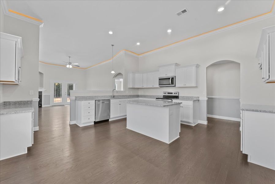 Representative furnished interior of a home built from the Addington by Enchanted Homes in Davis Heights, Inman (Image 17).