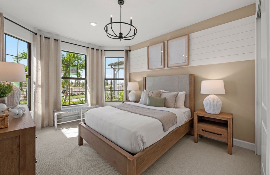 Secondary bedroom with charming bay window