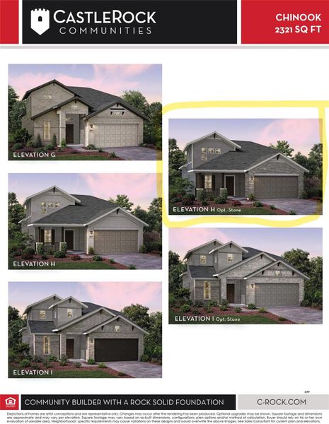 The Chinook Elevation by CastleRock Communities!