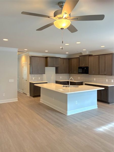Furnished interior view inside a new home in Weybridge, Burlington (Image 5).