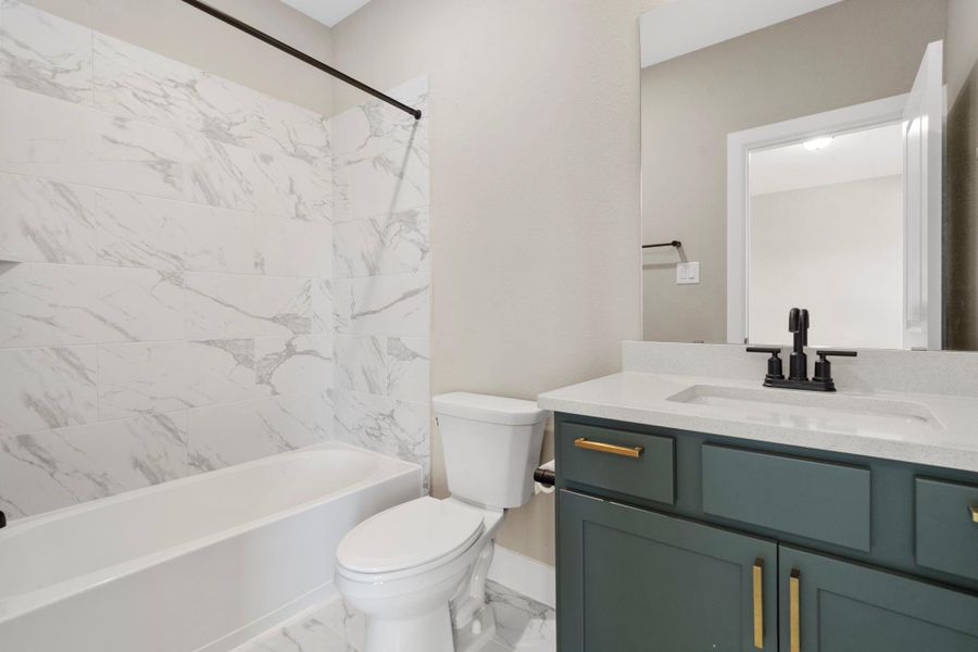 Third full bathroom with tub/shower combo