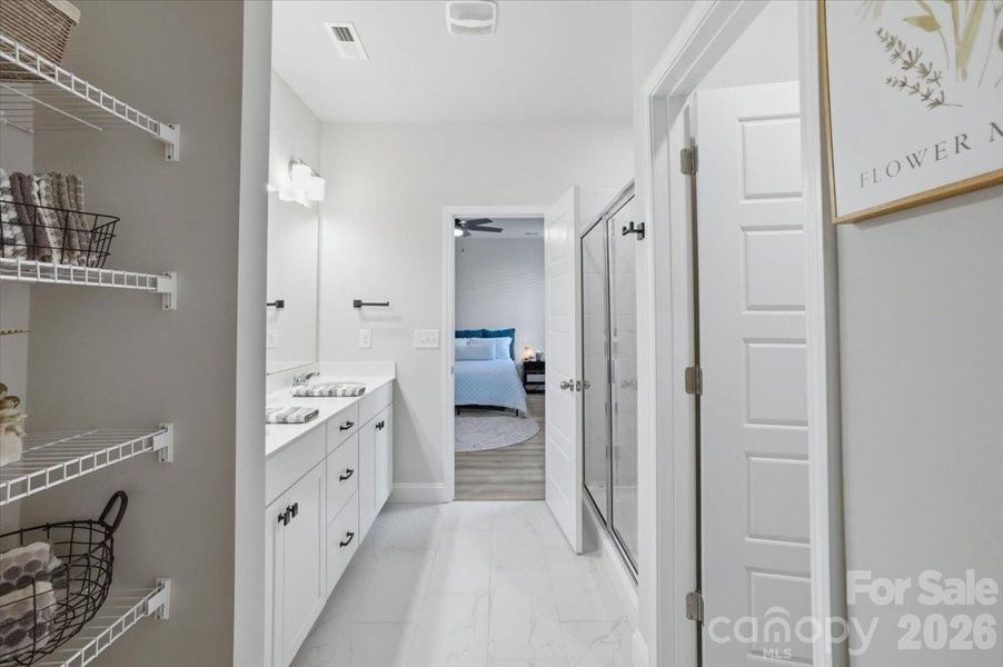 Furnished interior view inside a new home in The Terraces at Cramerton Mills, Cramerton (Image 26).