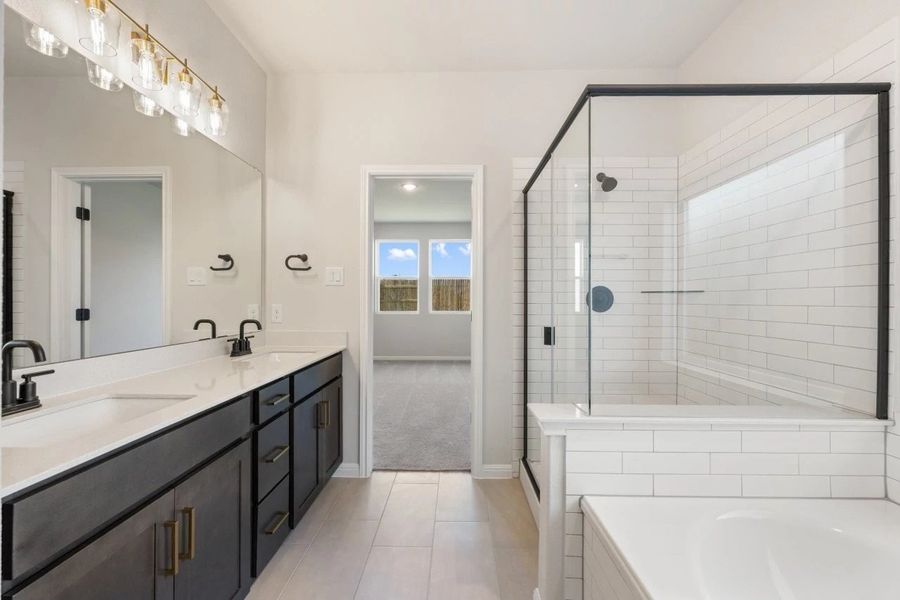 Furnished interior view inside a new home in Patterson Ranch, Georgetown (Image 16).