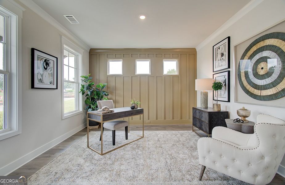 Furnished interior view inside a new home in Rosewood Lake Estates, Hoschton (Image 55).