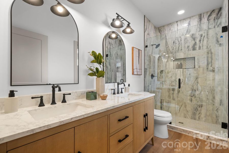 Furnished interior view inside a new home in , Hickory (Image 8).