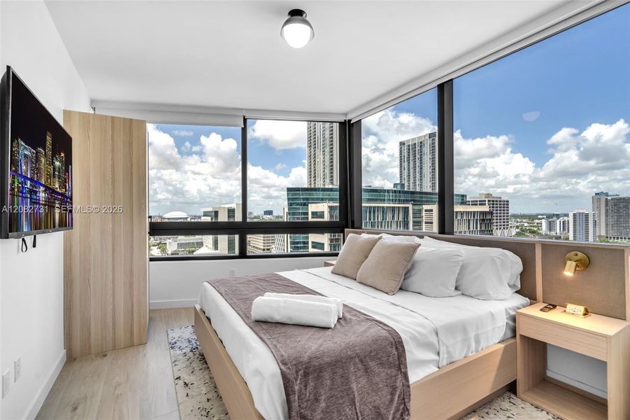 Furnished interior view inside a new home in , Miami (Image 11).