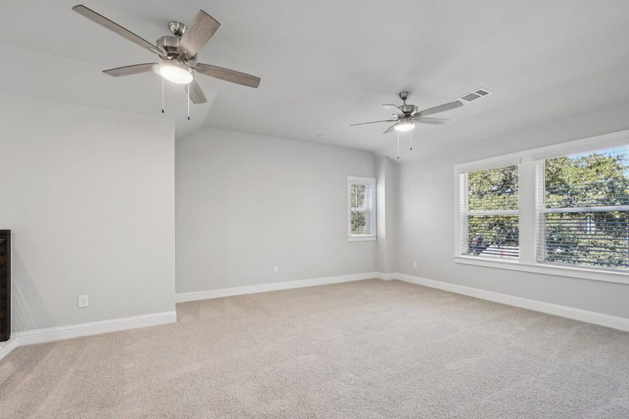 Representative unfurnished interior of a home built from the Clear Creek 2107 by Brohn Homes in Clear Creek, Round Rock (Image 17). Representative unfurnished interior of a home built from the Clear Creek 2107 by Brohn Homes in Clear Creek, Round Rock (Image 17).