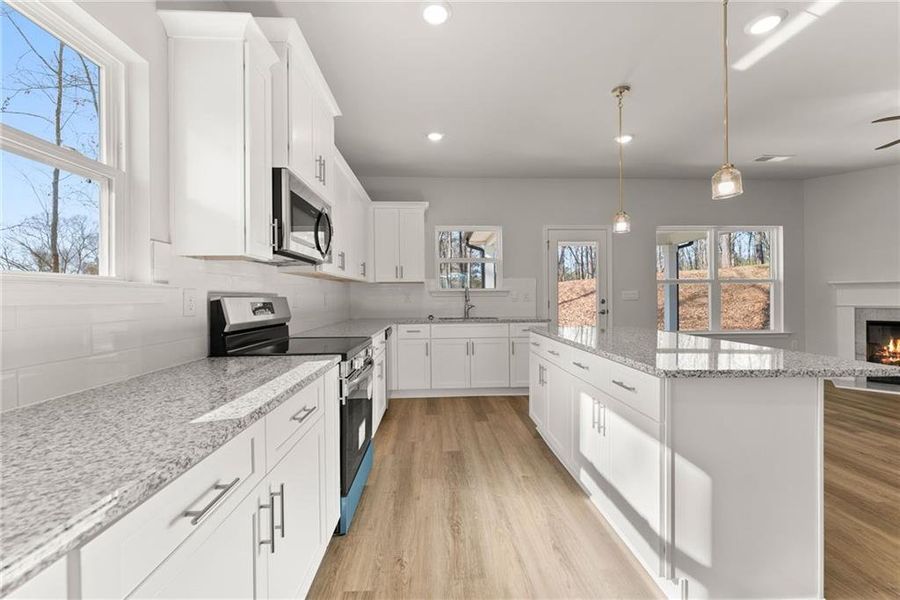 Furnished interior view inside a new home in The Fields of Walnut Creek, Pendergrass (Image 10).