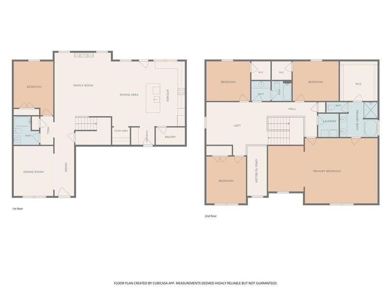 2D floor plan layout of this home in Adagio, Dacula, GA (Image 4).
