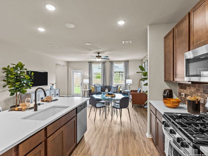 Furnished interior view inside a new home in Bricewood, San Antonio (Image 13).