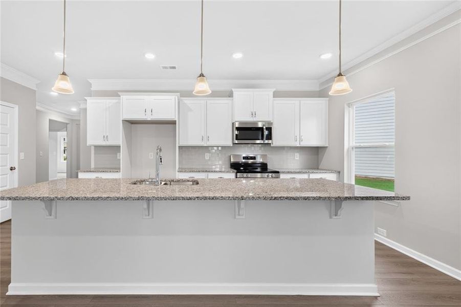 Furnished interior view inside a new home in Allen Manor, Hoschton (Image 11).