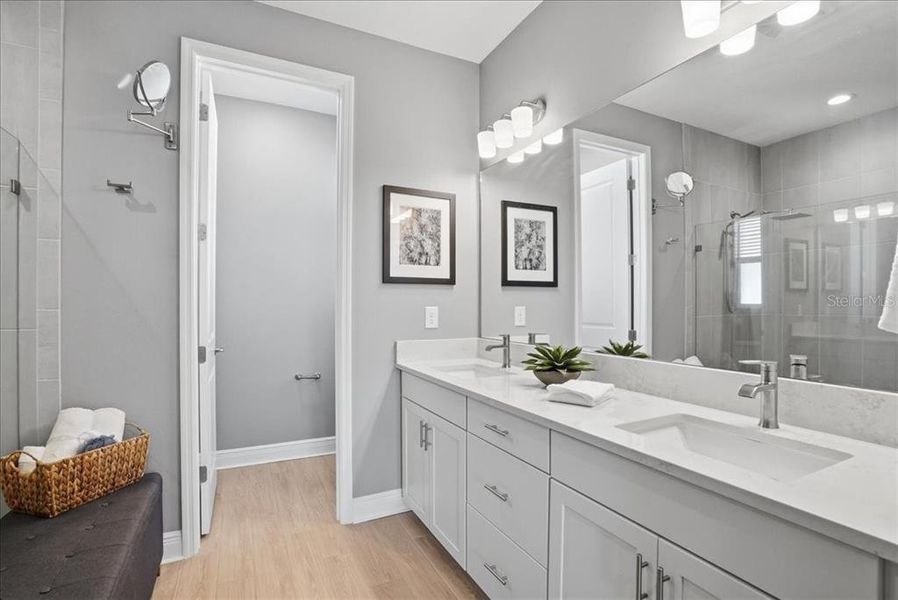 Furnished interior view inside a new home in Cypress Glen at River Wilderness, Parrish (Image 32).