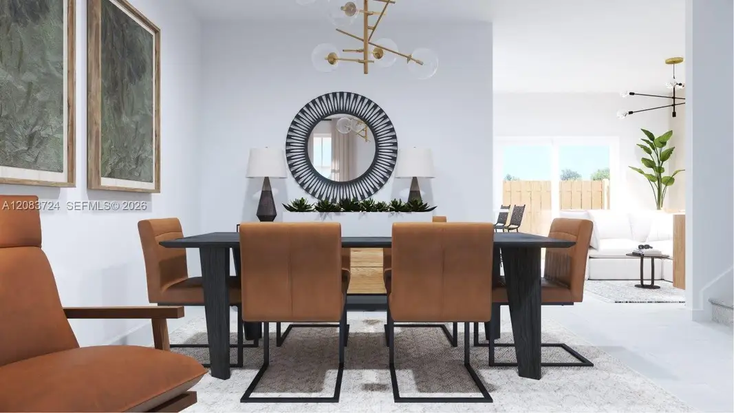 Furnished interior view inside a new home in Altamira, Homestead (Image 10). Furnished interior view inside a new home in Altamira, Homestead (Image 10).