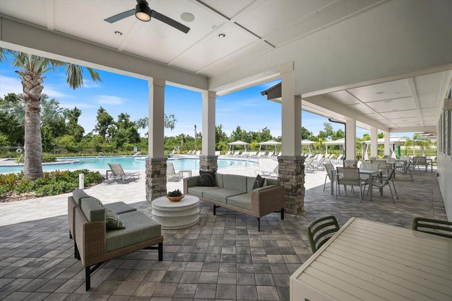 Exterior details and patio area of a home in , Palmetto (Image 27).