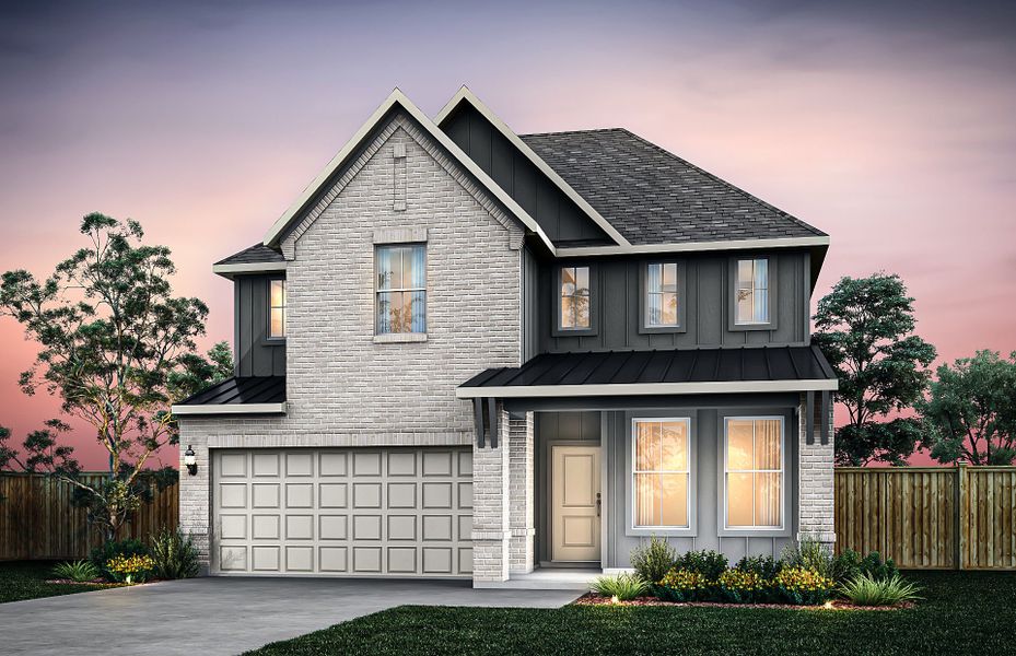 Representative exterior photo of a completed home built from the Sanford by Pulte Homes in Kuempel Farms, Pflugerville, TX (Image 35). Representative exterior photo of a completed home built from the Sanford by Pulte Homes in Kuempel Farms, Pflugerville, TX (Image 35).