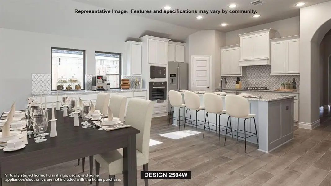 Furnished interior view inside a new home in Myrtle Creek, Waxahachie (Image 5).