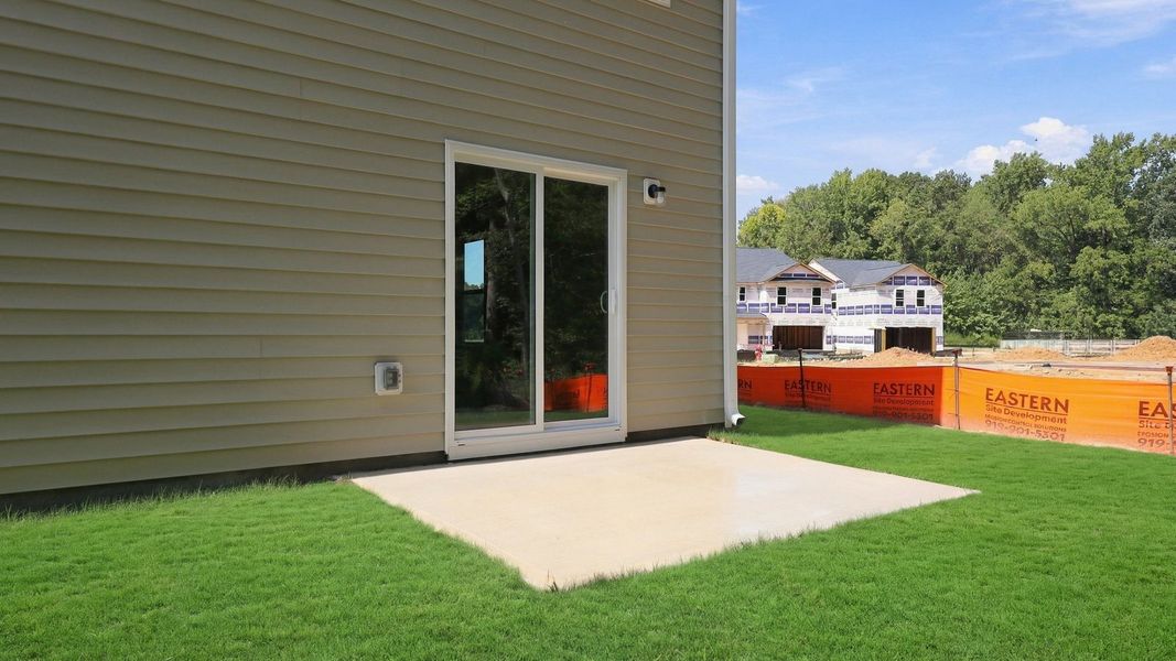Exterior details and patio area of a home in Carter Ridge, Greenville (Image 17). Exterior details and patio area of a home in Carter Ridge, Greenville (Image 17).