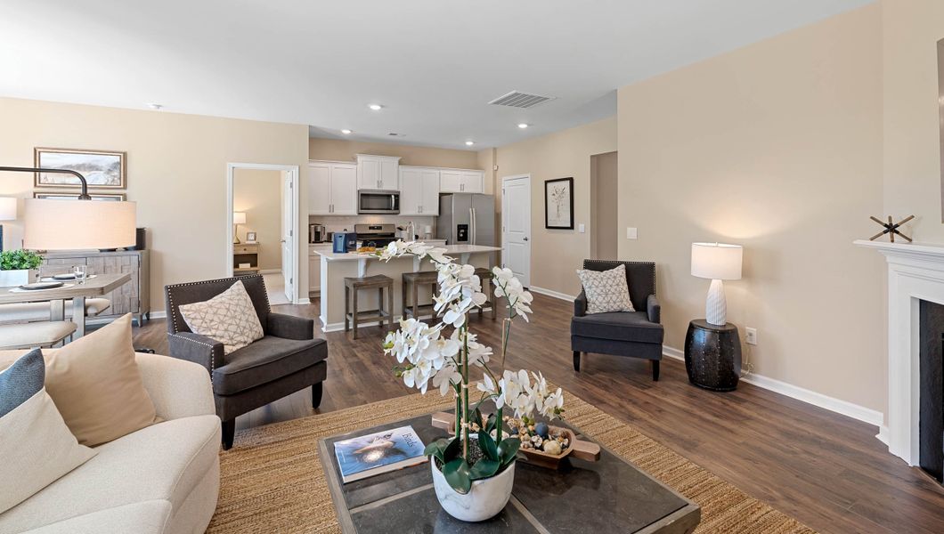 Representative furnished interior of a home built from the Aria by D.R. Horton in Spring Ridge, Anderson (Image 23).