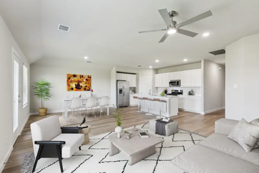 Open Floor Plan in the Harper home plan by Trophy Signature Homes – REPRESENTATIVE PHOTO