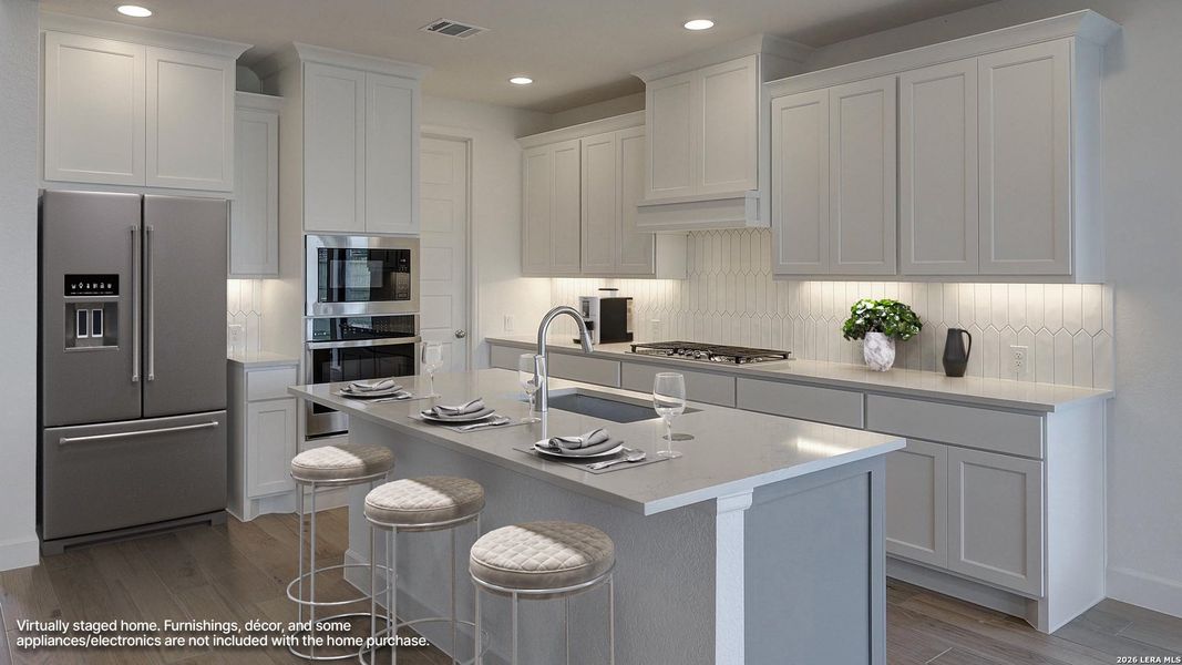 Furnished interior view inside a new home in Ladera, San Antonio (Image 5).