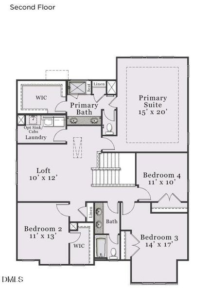 HP58 Watauga Second Floor Plan HP58 Watauga Second Floor Plan