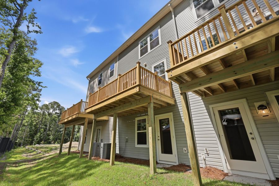 Exterior details and patio area of a home in Rhetts Cove, Johns Island (Image 24). Exterior details and patio area of a home in Rhetts Cove, Johns Island (Image 24).