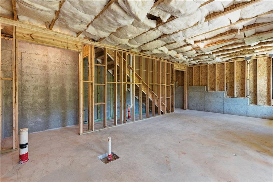 In-progress construction of a new home in The View at Groover’s Lake, Lithia Springs, GA (Image 19).
