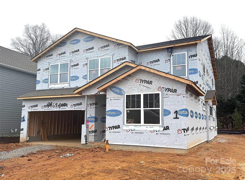 In-progress construction of a new home in Roseshire Chase, Huntersville, NC (Image 26).