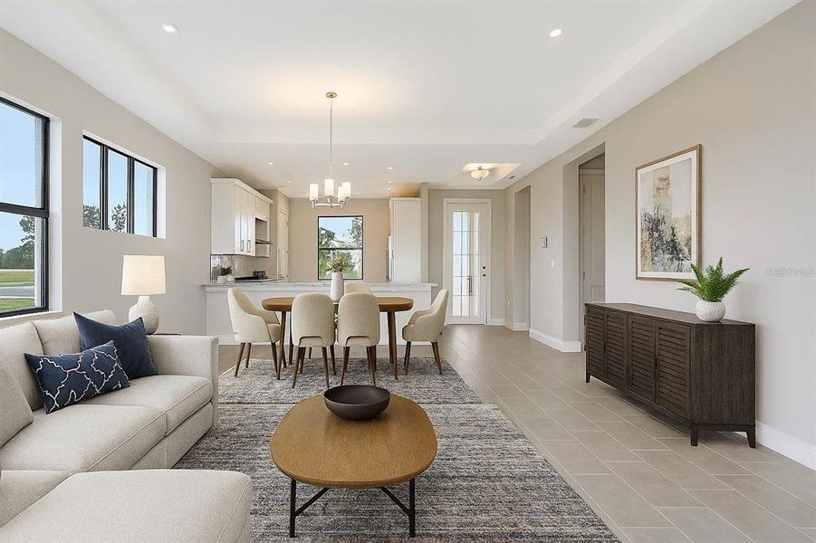 Furnished interior view inside a new home in Woodland Preserve, Parrish (Image 5).
