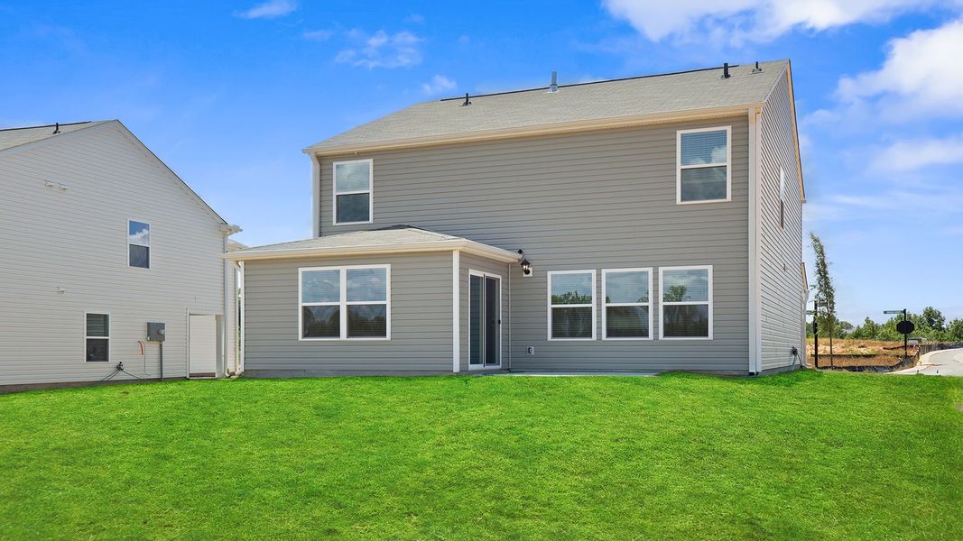 Exterior details and patio area of a home in Cloverdale Hills, Piedmont (Image 2).