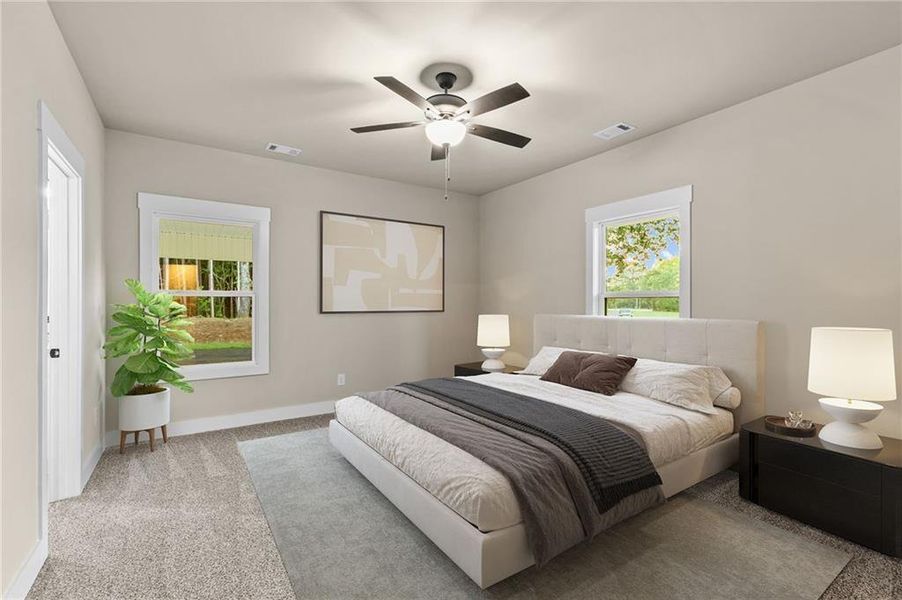 Furnished interior view inside a new home in , Rockmart (Image 10).
