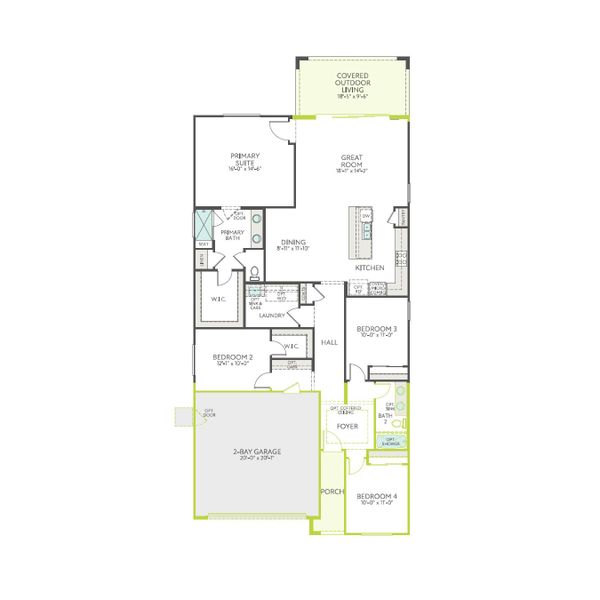 2D floor plan layout of this home in Terraza, San Tan Valley, AZ (Image 3). 2D floor plan layout of this home in Terraza, San Tan Valley, AZ (Image 3).